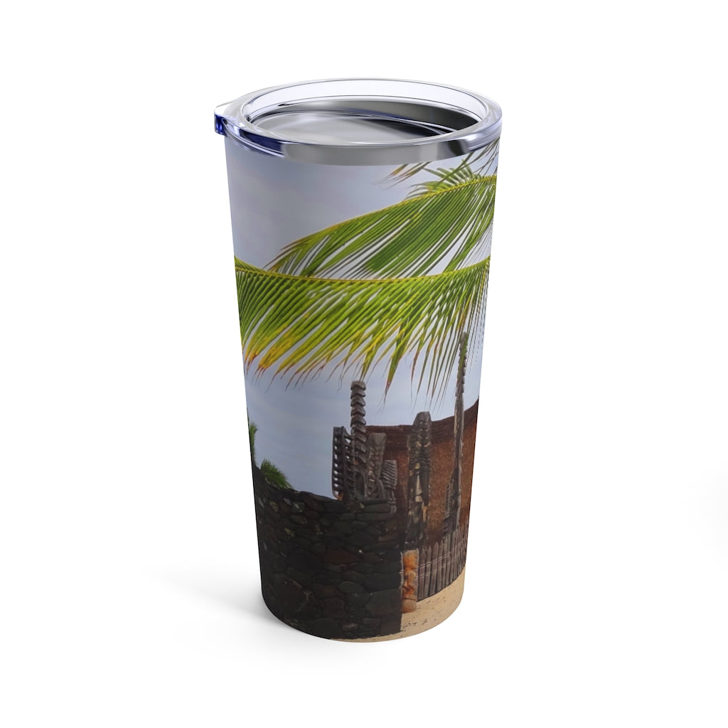 "Florescence Hale O Keawe" - Stainless Steel Tumbler 20 oz - Fry1Productions