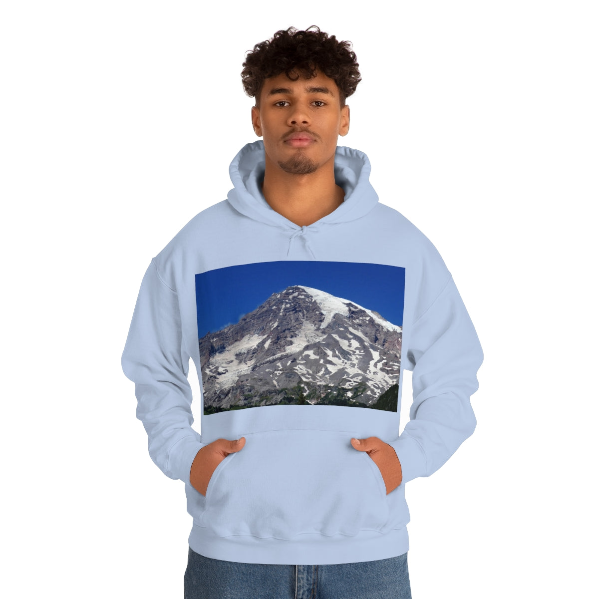 Majestic Mt. Rainier - Unisex Heavy Blend Hooded Sweatshirt - Fry1Productions