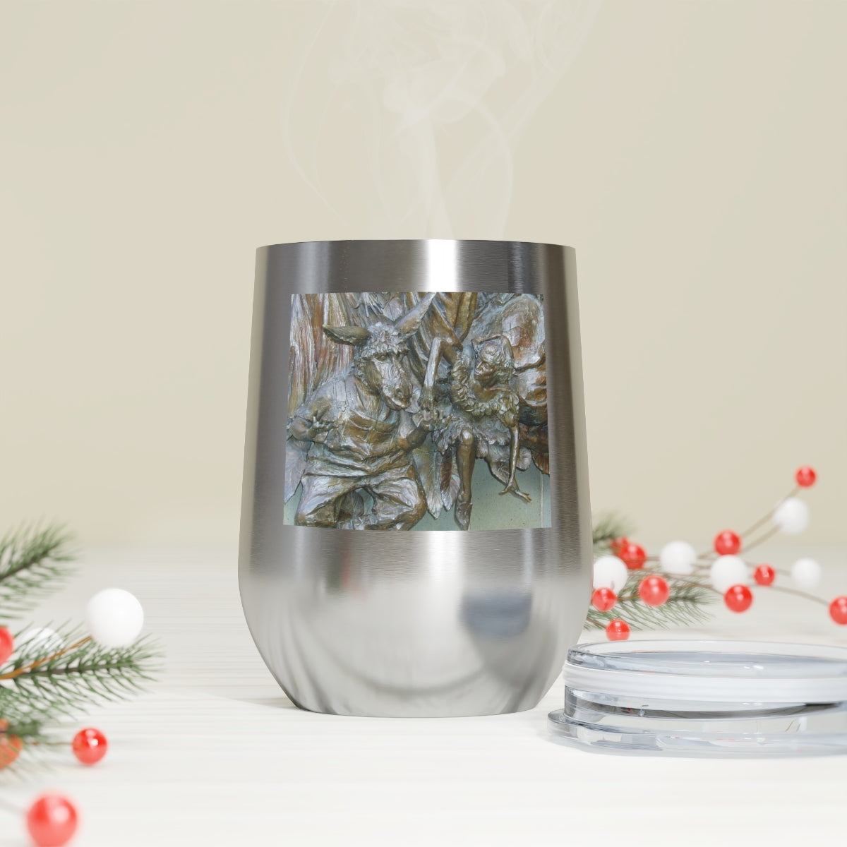 Flight Love - 12 oz Insulated Wine Tumbler - Fry1Productions