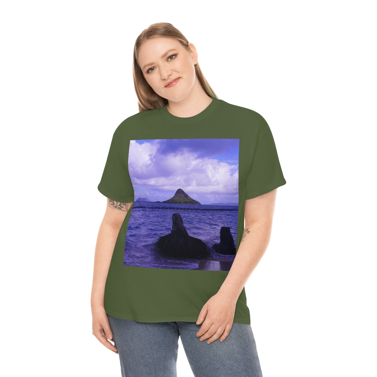 Wade To Chinaman's Hat - Unisex Heavy Cotton Tee - Fry1Productions