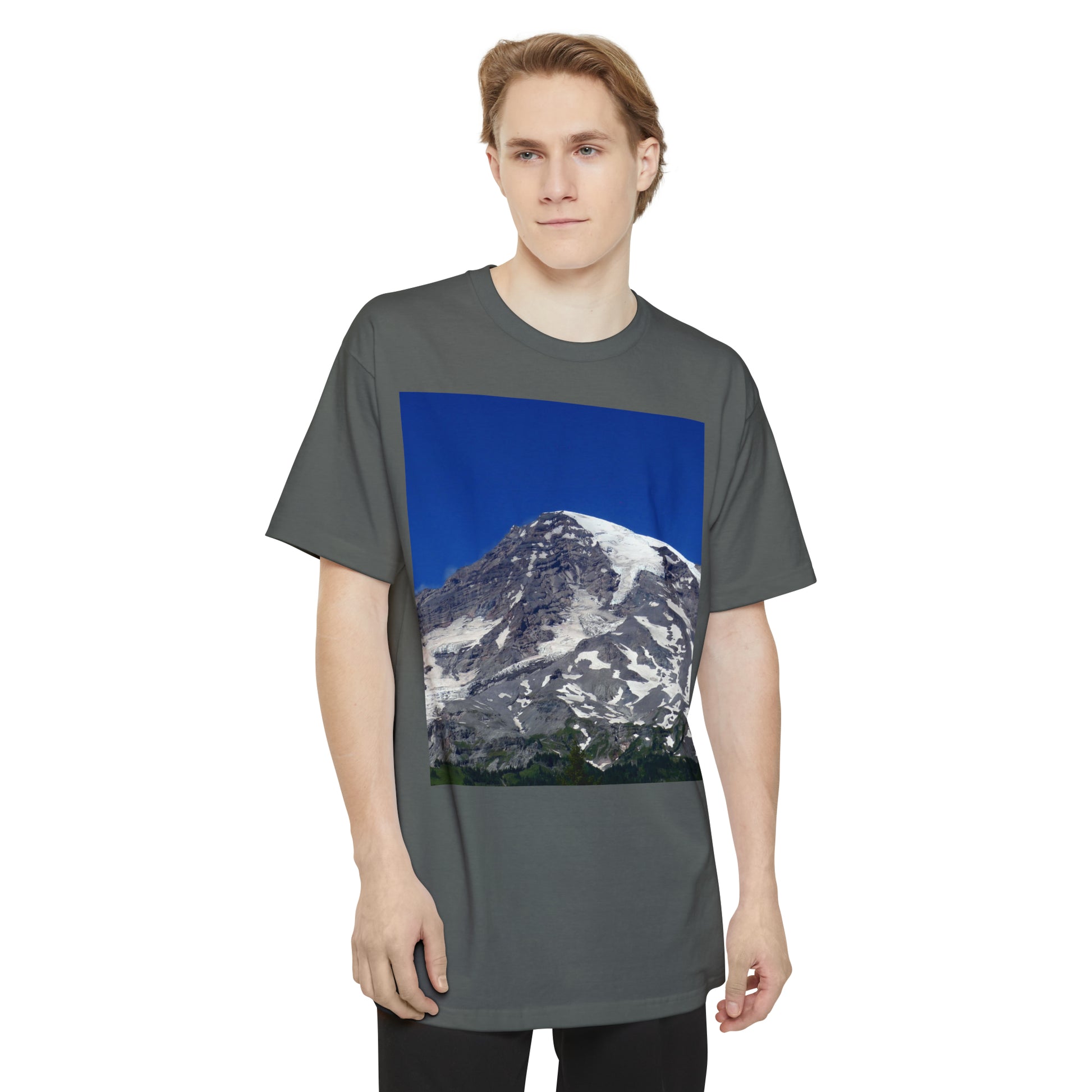 Majestic Mt. Rainier - Unisex Tall Beefy T-Shirt - Fry1Productions