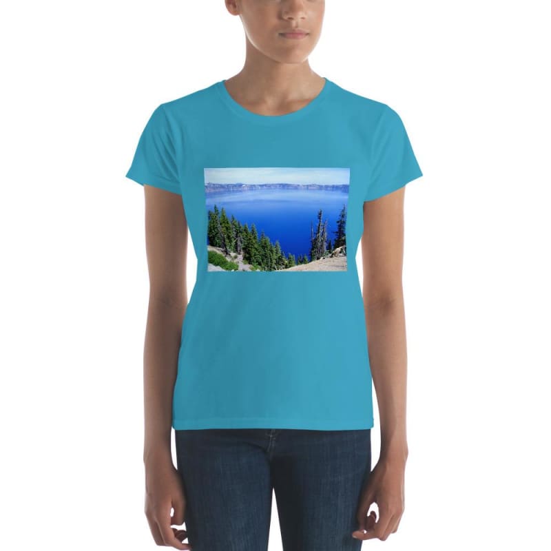 “Deep Blue” - Women's Short Sleeve T-Shirt - Fry1Productions