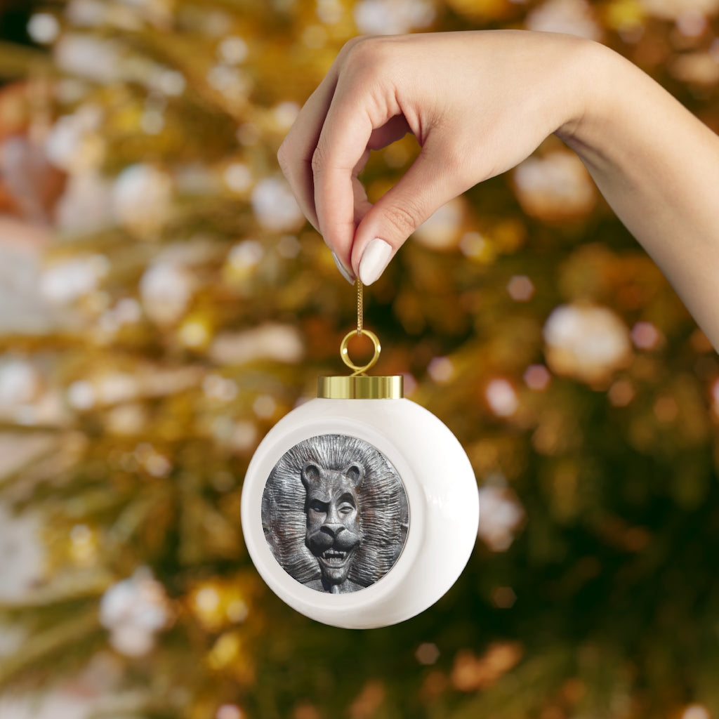 Lion's Friends Forever - Christmas Ball Ornament - Fry1Productions