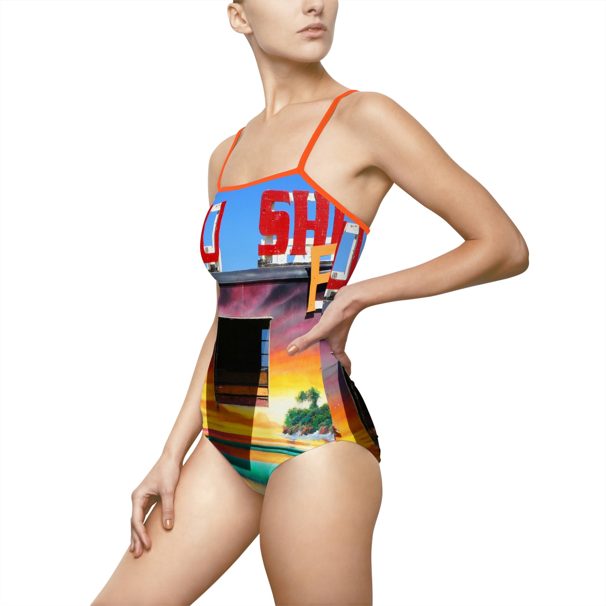 Island Love - Women's One-Piece Swimsuit - Fry1Productions