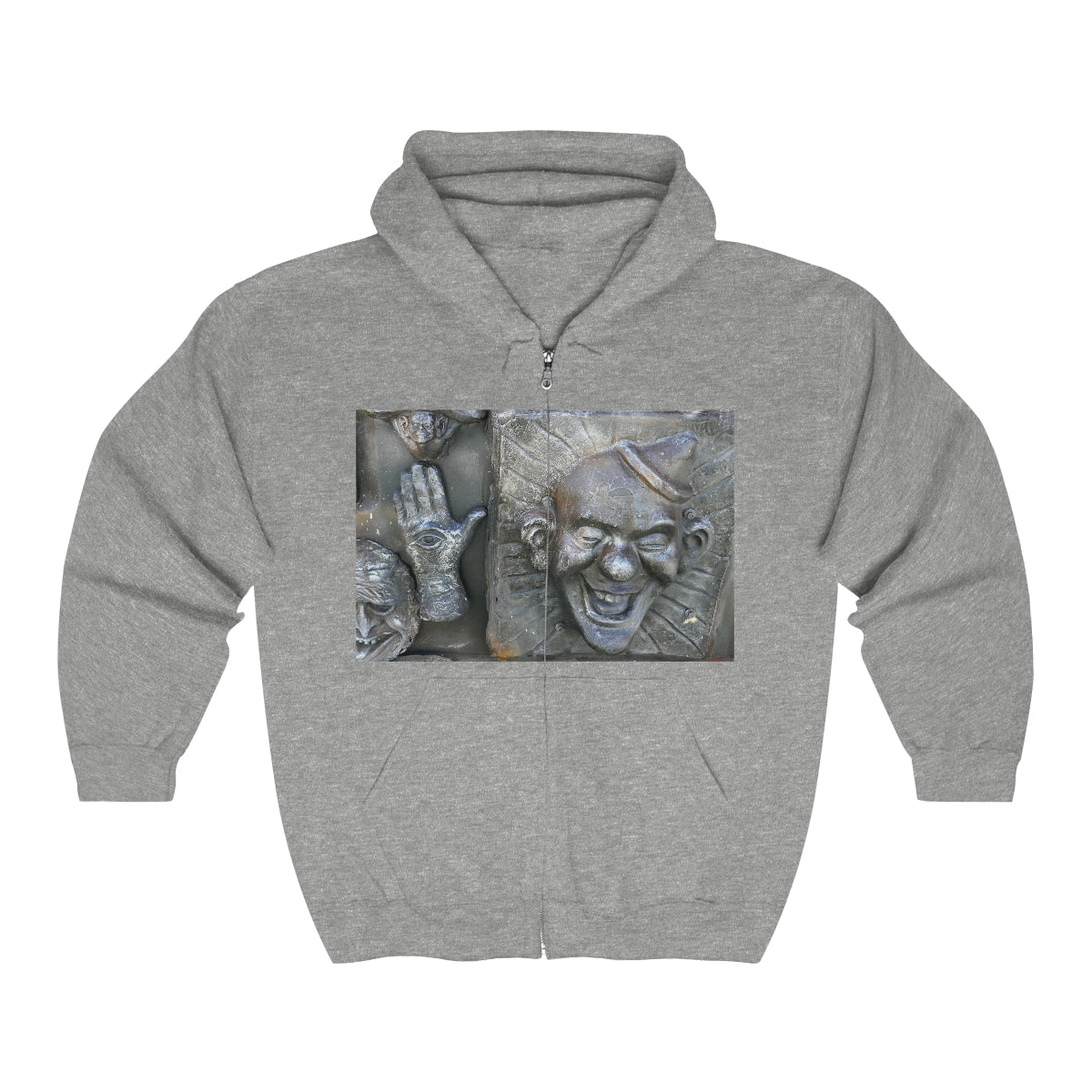 Cosmic Laughter - Unisex Heavy Blend Full Zip Hooded Sweatshirt - Fry1Productions