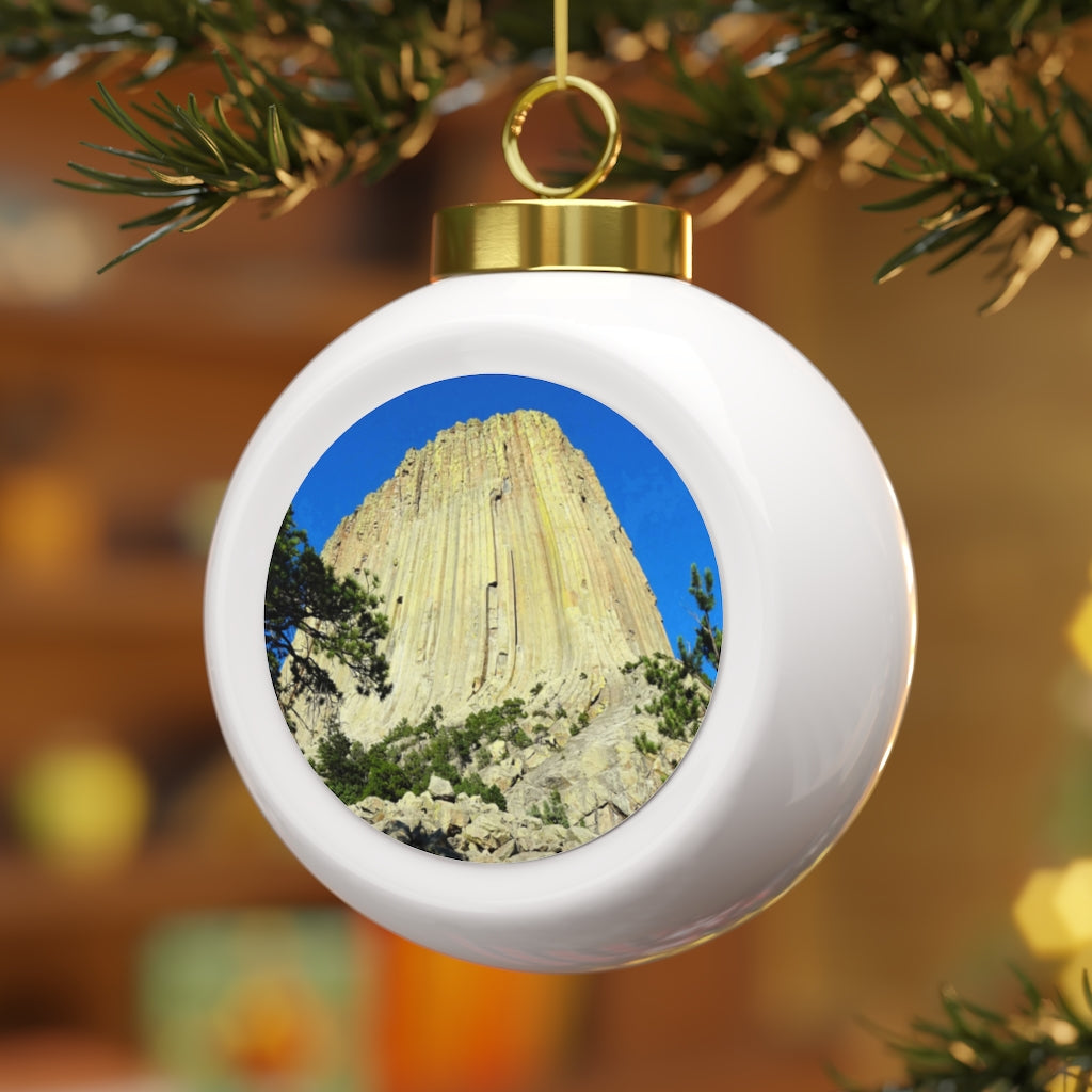 Reaching Heaven - Christmas Ball Ornament - Fry1Productions
