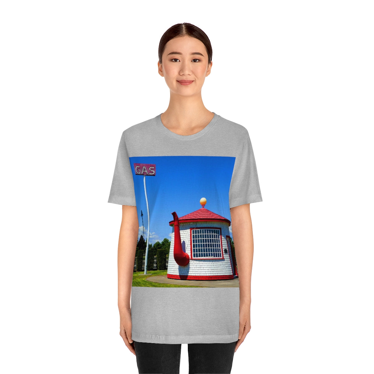 Historic Teapot Dome Service Station - Unisex Jersey Short Sleeve T-Shirt - Fry1Productions
