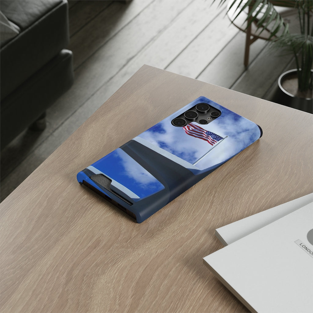 "In Solemn Remembrance" - Galaxy S22 S21 & iPhone 13 Case With Card Holder - Fry1Productions