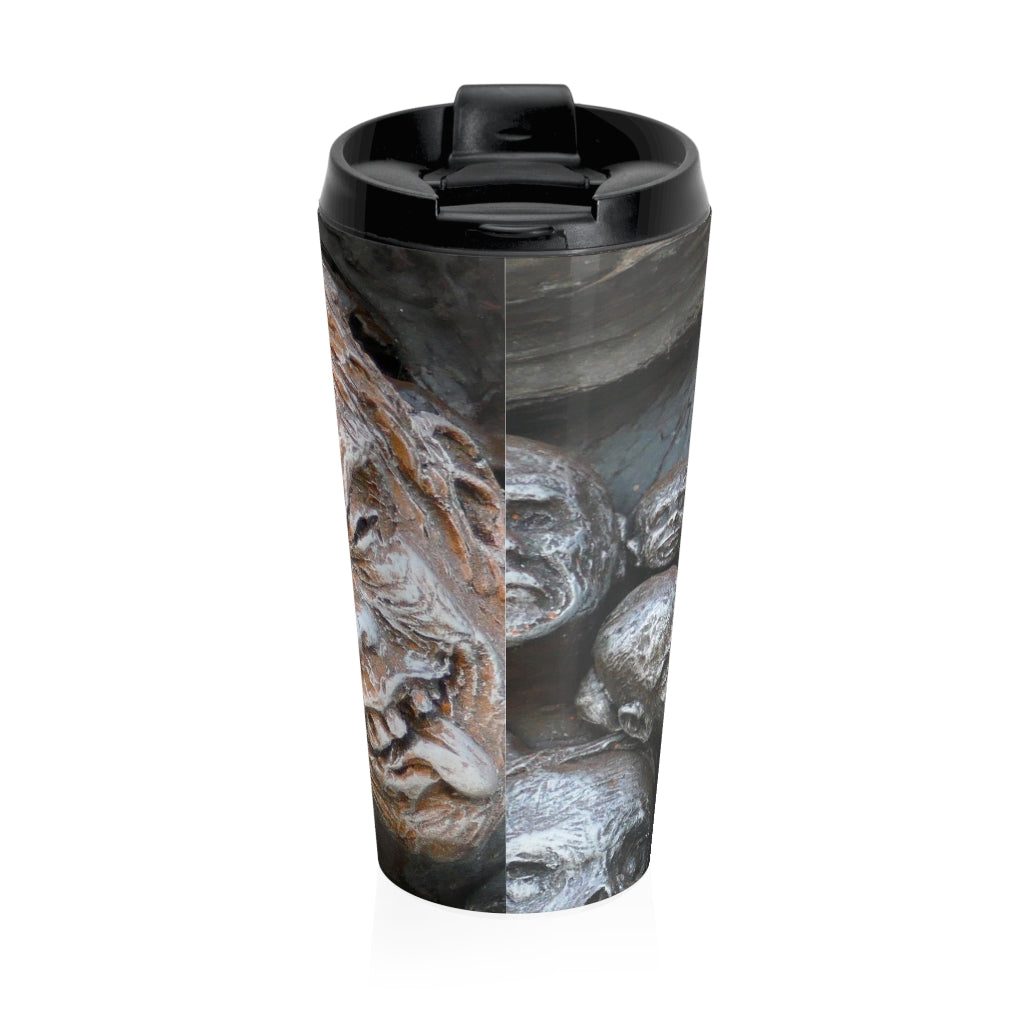 "Waiting for the King" - Stainless Steel Travel Mug 15 oz - Fry1Productions