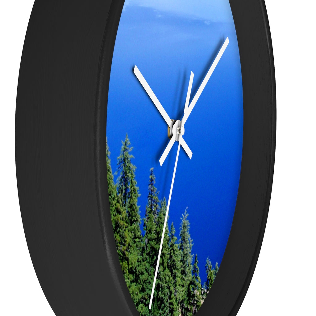 "Deep Blue" - 10" Wooden Frame Wall Clock - Fry1Productions