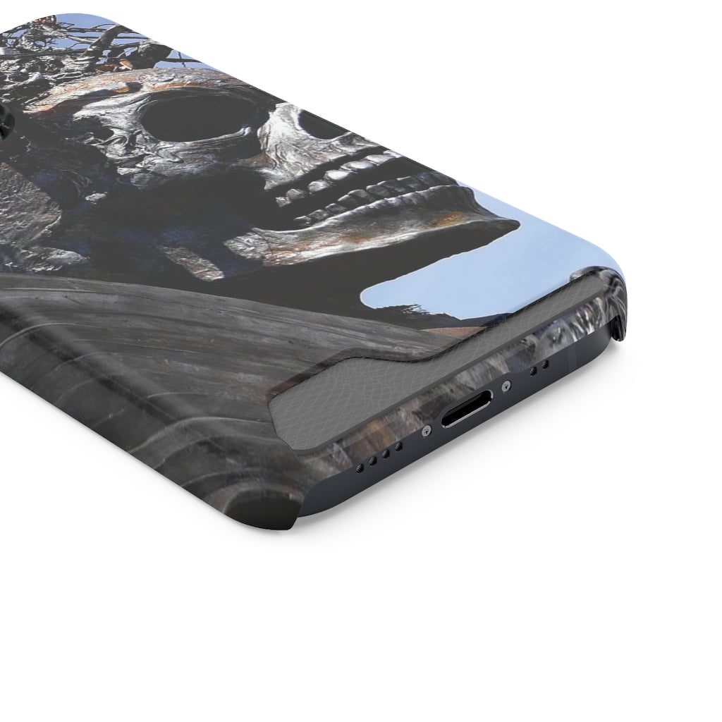 "Skull Warrior" - Galaxy S22 S21 & iPhone 13 Case With Card Holder - Fry1Productions