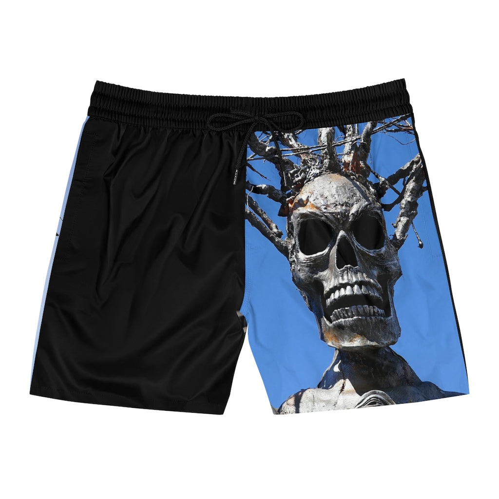 Skull Warriors - Men's Mid-Length Swim Shorts - Fry1Productions