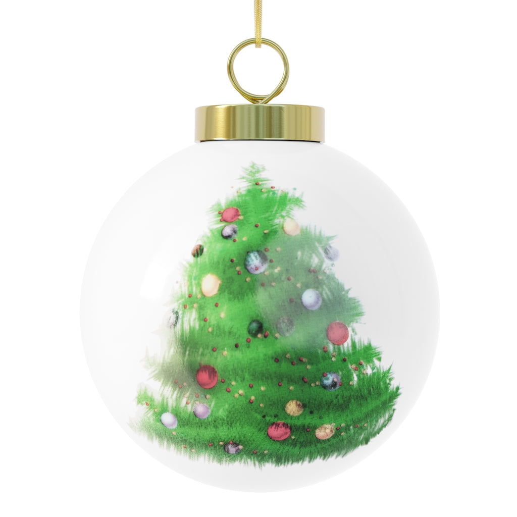 Q'il'bid Awe - Christmas Ball Ornament - Fry1Productions