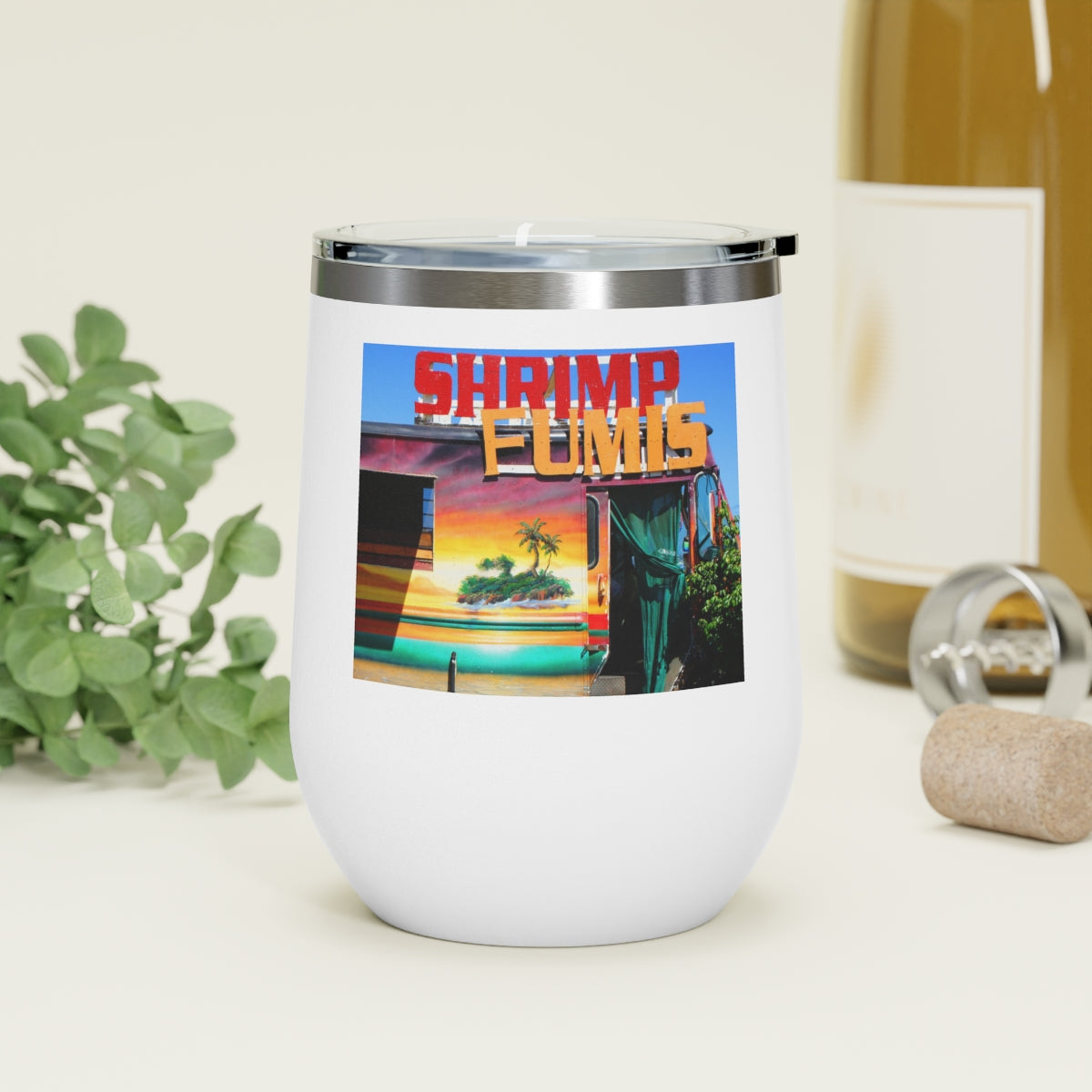 Island Love - 12 oz Insulated Wine Tumbler - Fry1Productions