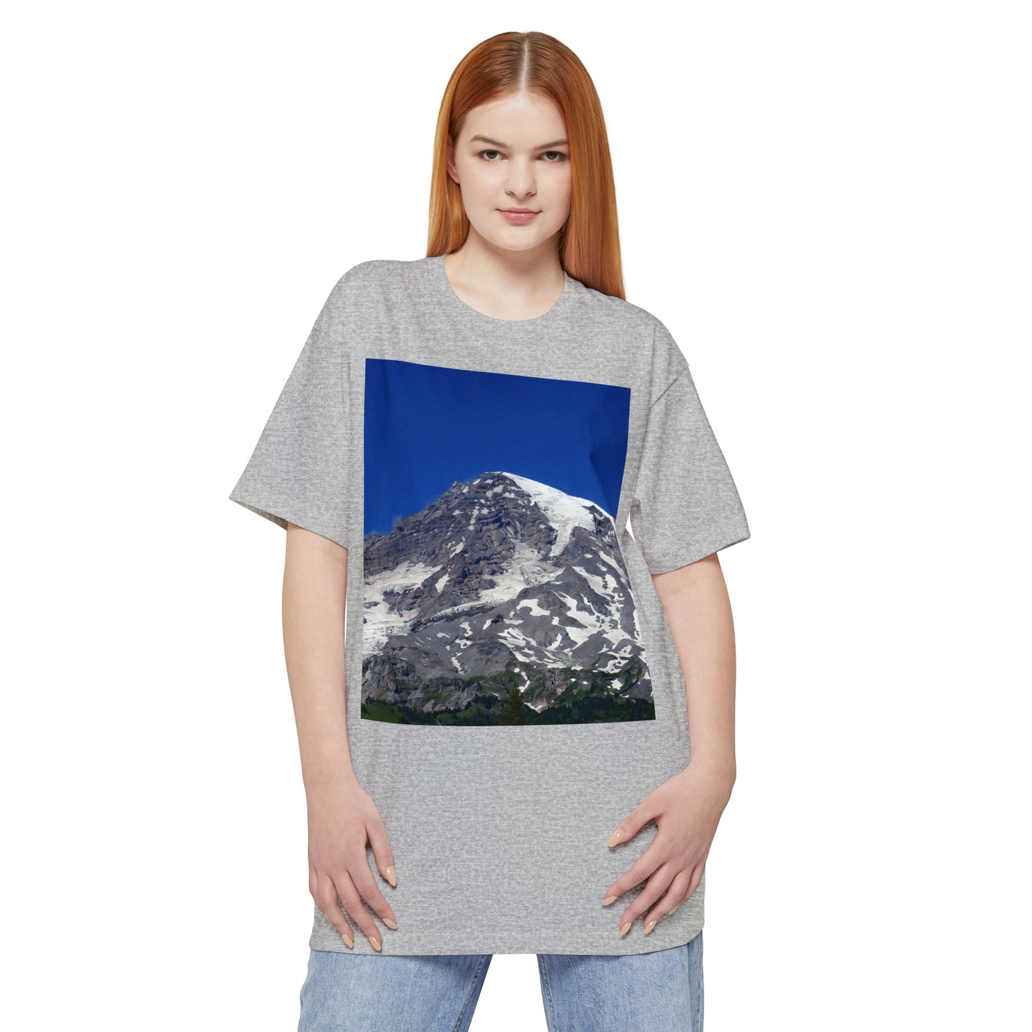 Majestic Mt. Rainier - Unisex Tall Beefy T-Shirt - Fry1Productions