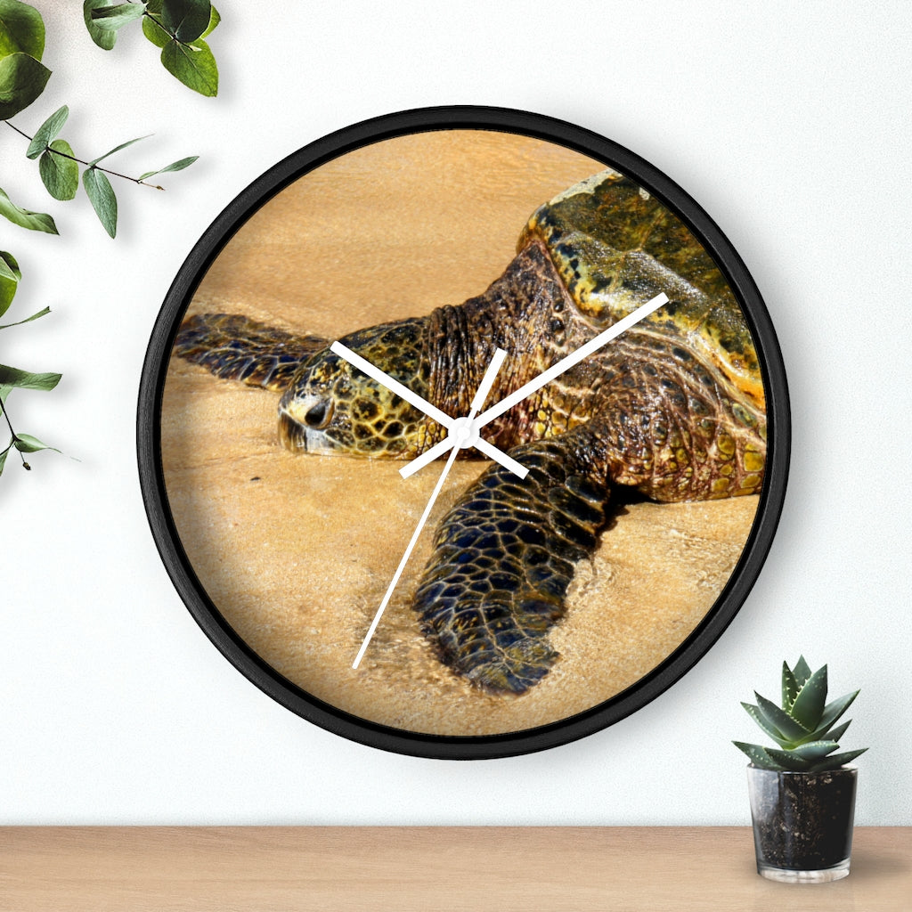 "Glistening Journey" - 10" Wooden Frame Wall Clock - Fry1Productions