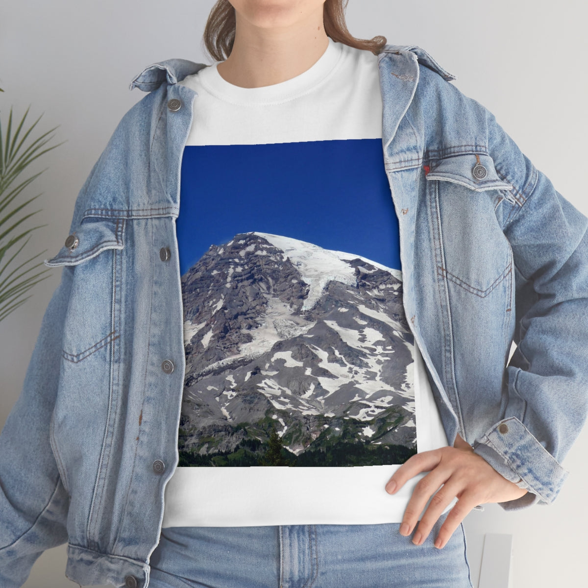 Majestic Mt. Rainier - Unisex Heavy Cotton Tee - Fry1Productions