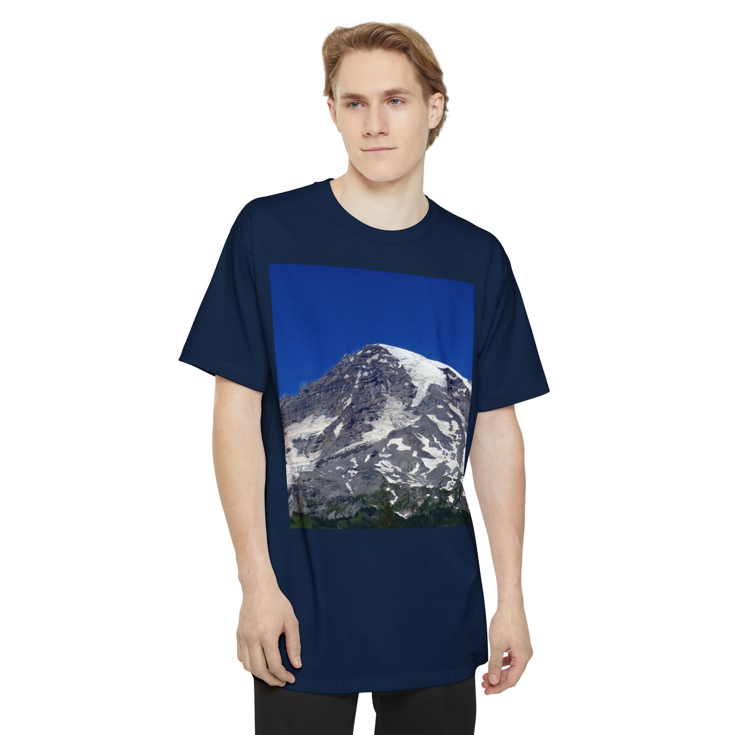 Majestic Mt. Rainier - Unisex Tall Beefy T-Shirt - Fry1Productions