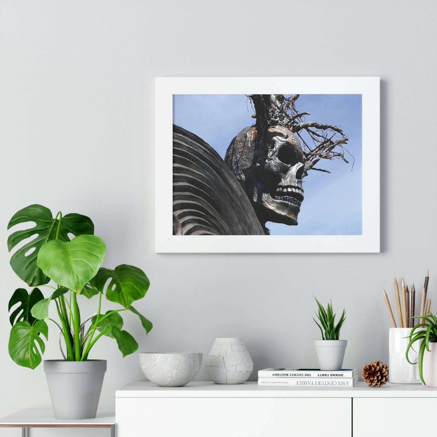 Skull Warrior - Framed Horizontal Poster - Fry1Productions