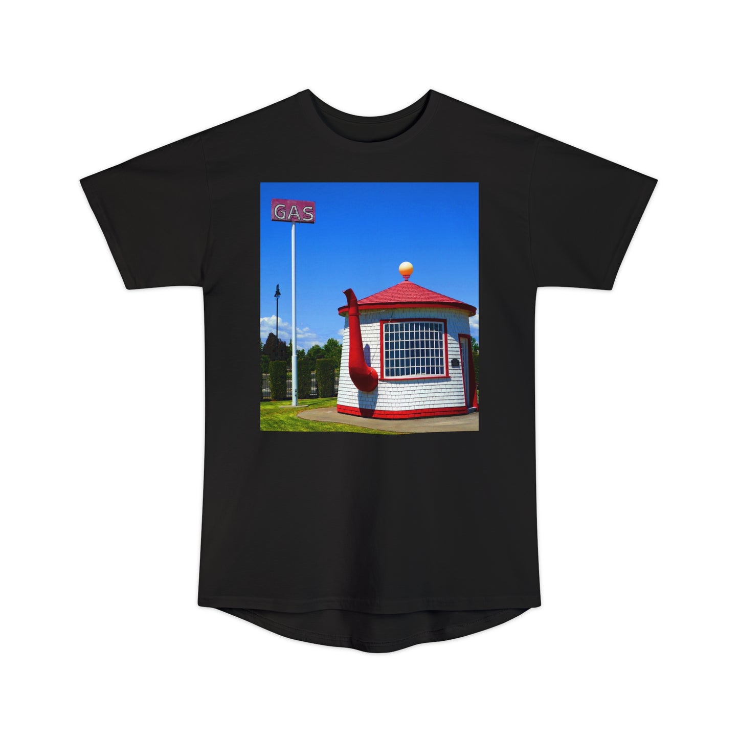 Historic Teapot Dome Service Station - Unisex Long Body Urban T-Shirt - Fry1Productions