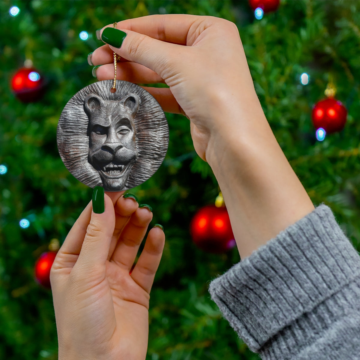Lion's Friends Forever - Ceramic Ornaments - Fry1Productions