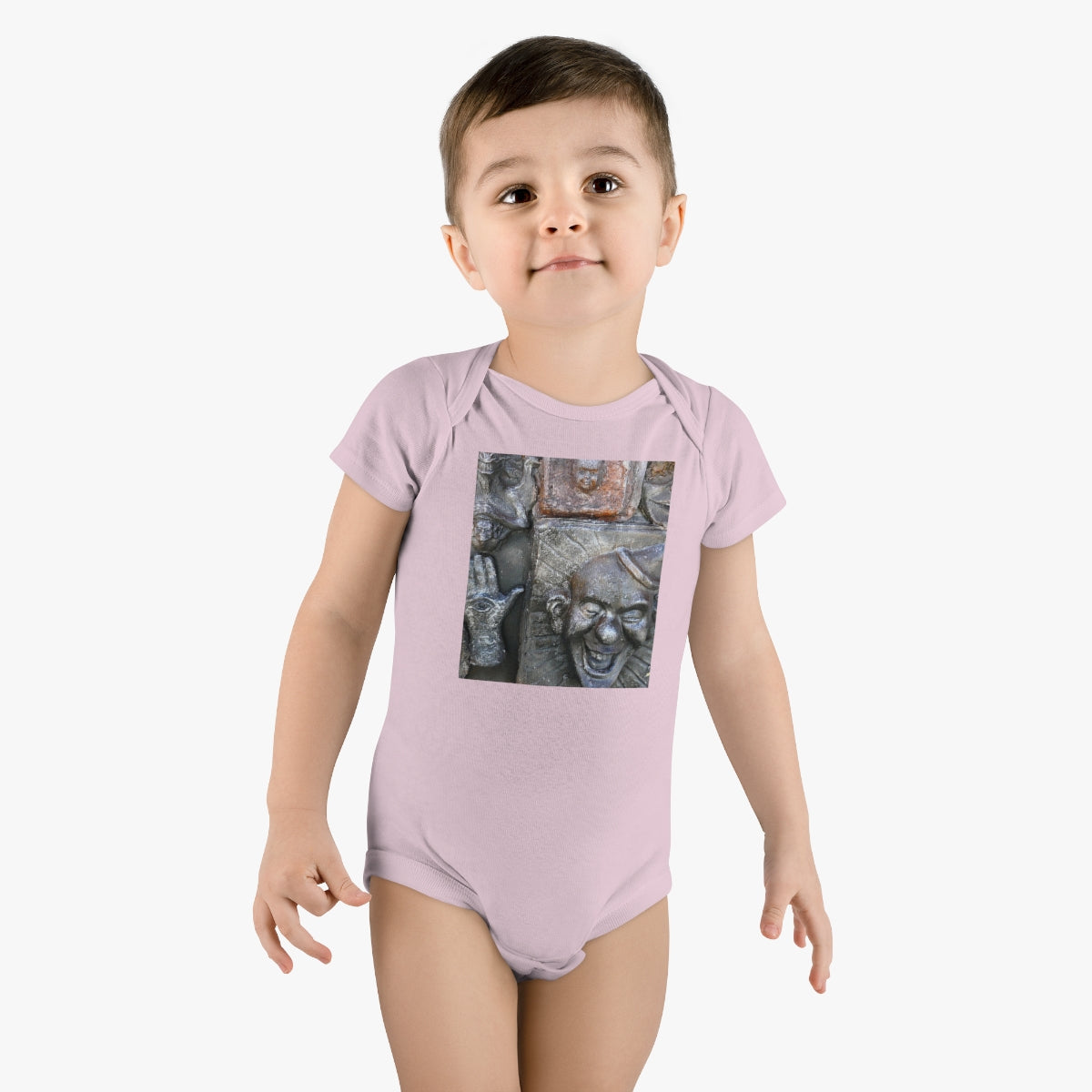 Cosmic Laughter - Baby Short Sleeve Onesie - Fry1Productions