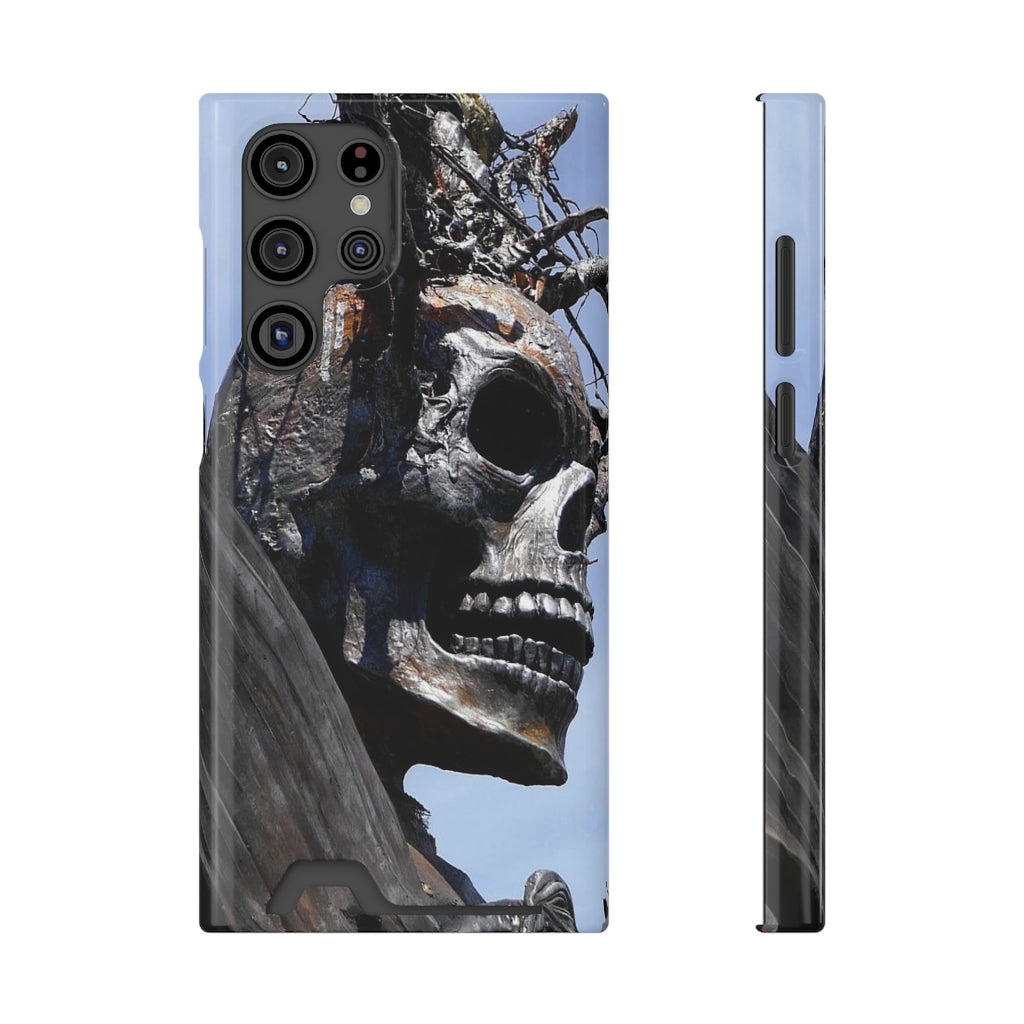 "Skull Warrior" - Galaxy S22 S21 & iPhone 13 Case With Card Holder - Fry1Productions