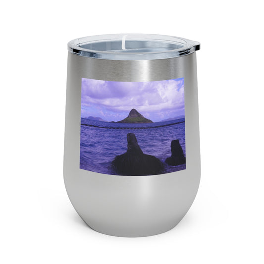 Wade To Chinaman's Hat - 12 oz Insulated Wine Tumbler - Fry1Productions