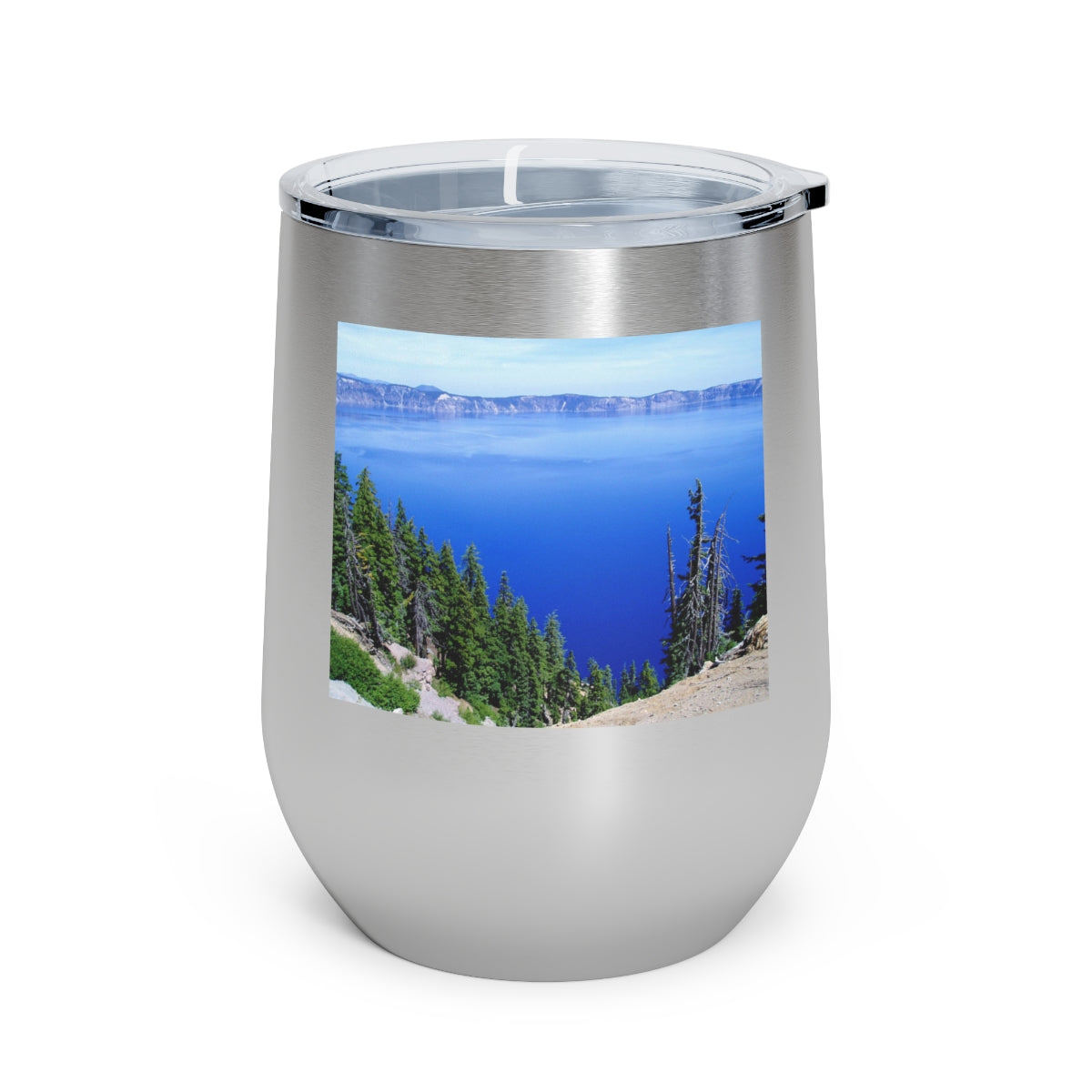 Deep Blue - 12 oz Insulated Wine Tumbler - Fry1Productions