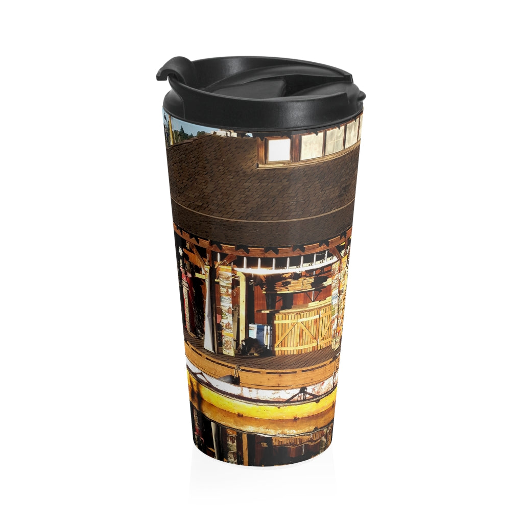 "Q'il'bid Awe" - Stainless Steel Travel Mug 15 oz - Fry1Productions