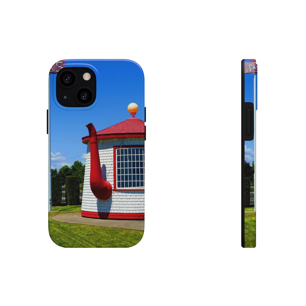 "Historic Teapot Dome Service Station" - iPhone Tough Case - Fry1Productions