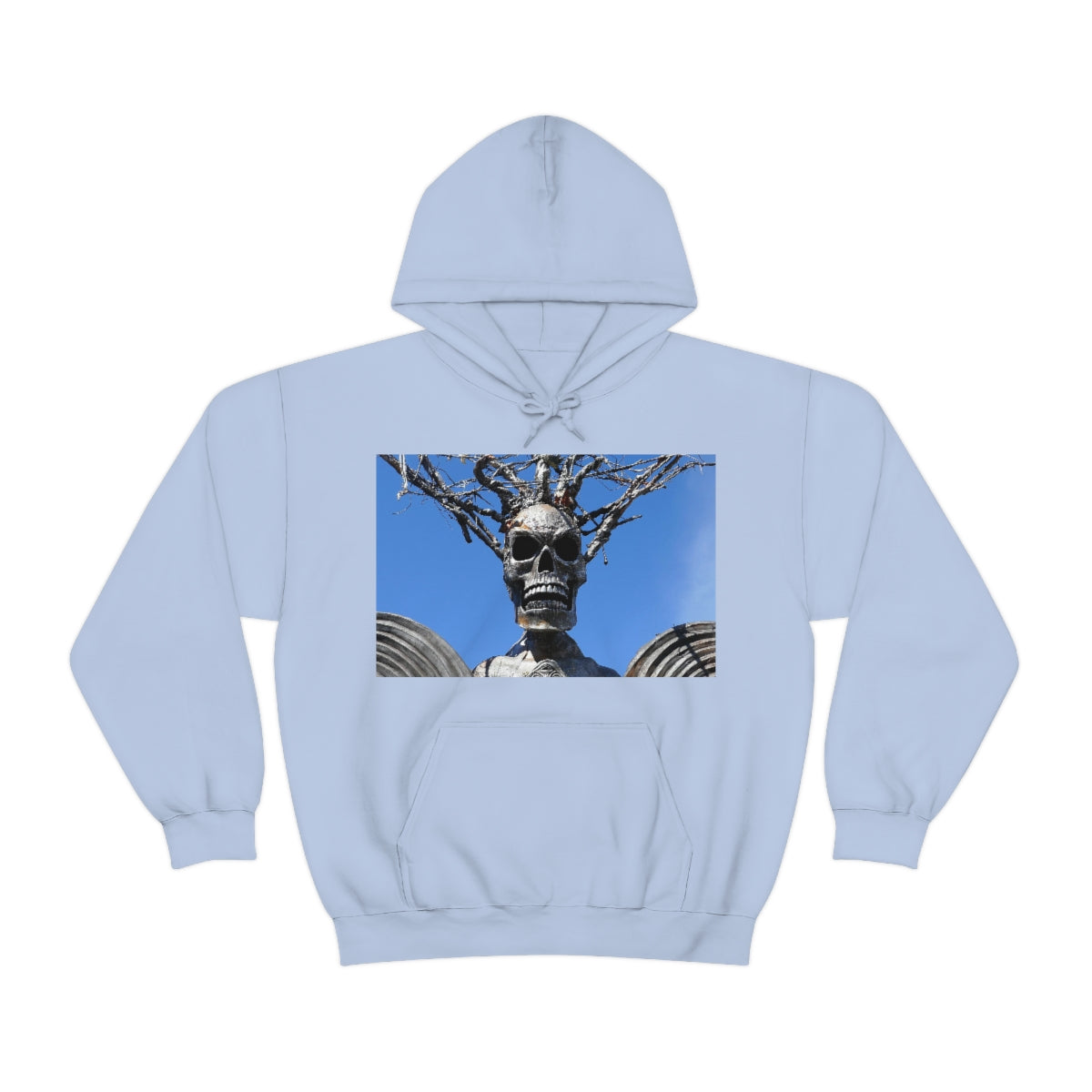 Skull Warrior Stare - Unisex Heavy Blend Hooded Sweatshirt - Fry1Productions