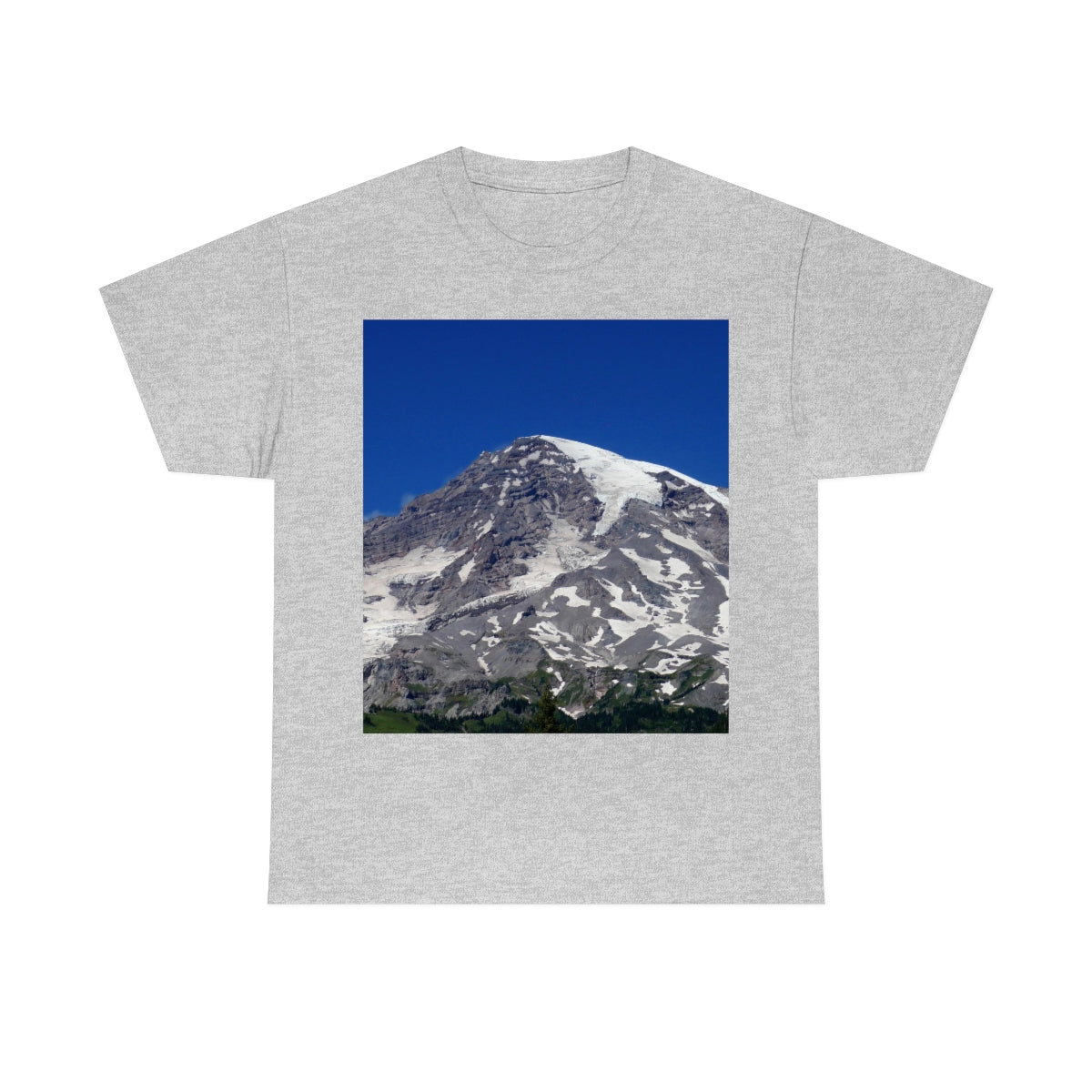 Majestic Mt. Rainier - Unisex Heavy Cotton Tee - Fry1Productions