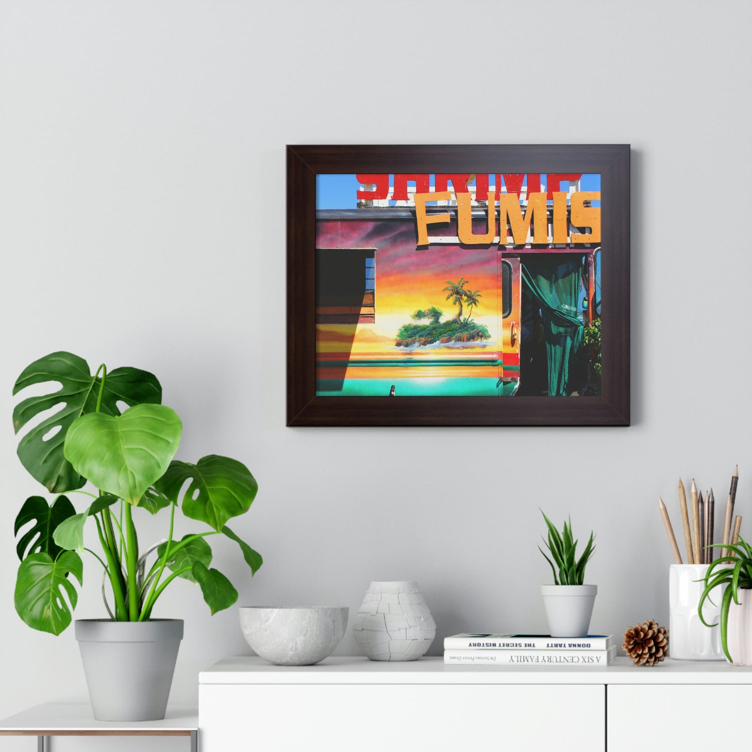 Island Love - Framed Horizontal Poster - Fry1Productions