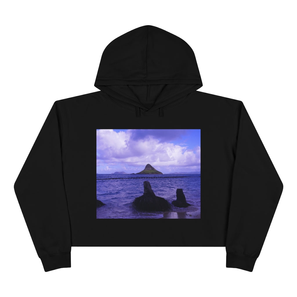 Wade To Chinaman's Hat - Crop Hoodie - Fry1Productions