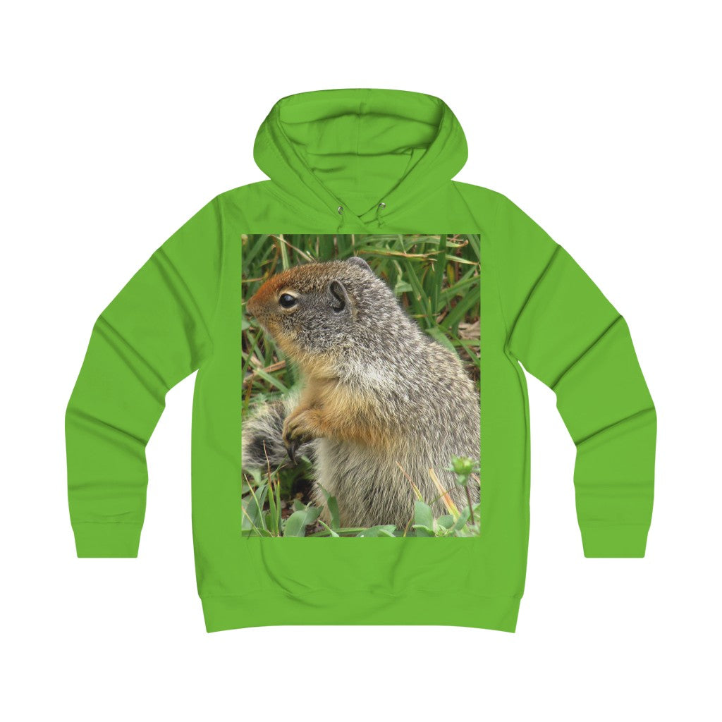 “Inquisitive Stare” - Girlie College Hoodie - Fry1Productions