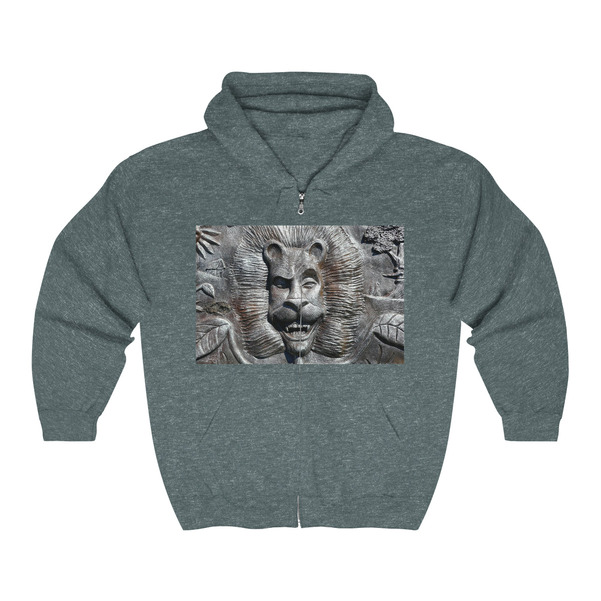 Lion's Friends Forever - Unisex Heavy Blend Full Zip Hooded Sweatshirt - Fry1Productions