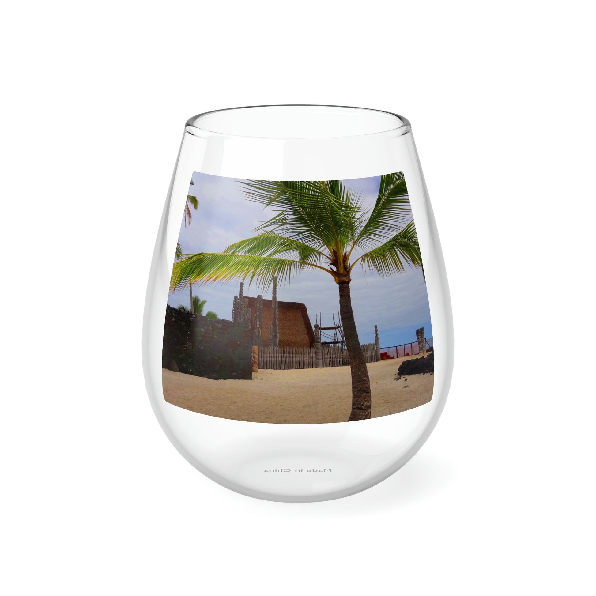Florescence Hale O Keawe - Stemless Wine Glass, 11.75 oz - Fry1Productions