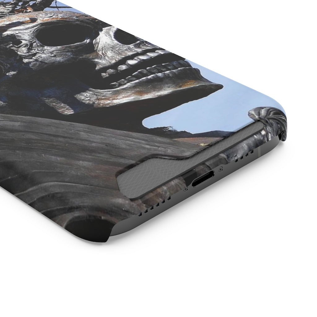 "Skull Warrior" - Galaxy S22 S21 & iPhone 13 Case With Card Holder - Fry1Productions