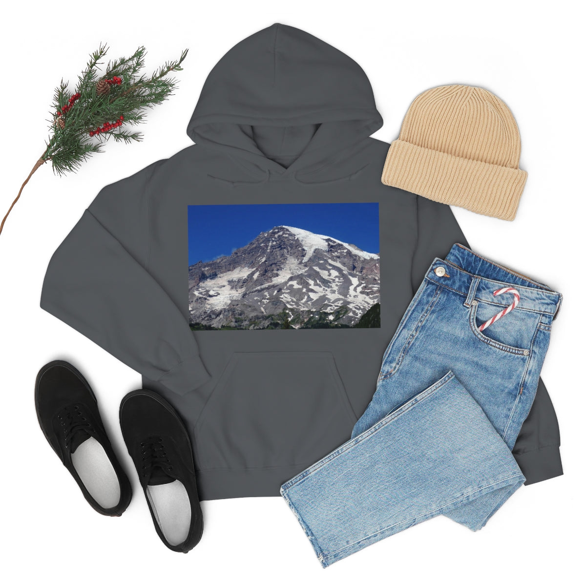 Majestic Mt. Rainier - Unisex Heavy Blend Hooded Sweatshirt - Fry1Productions