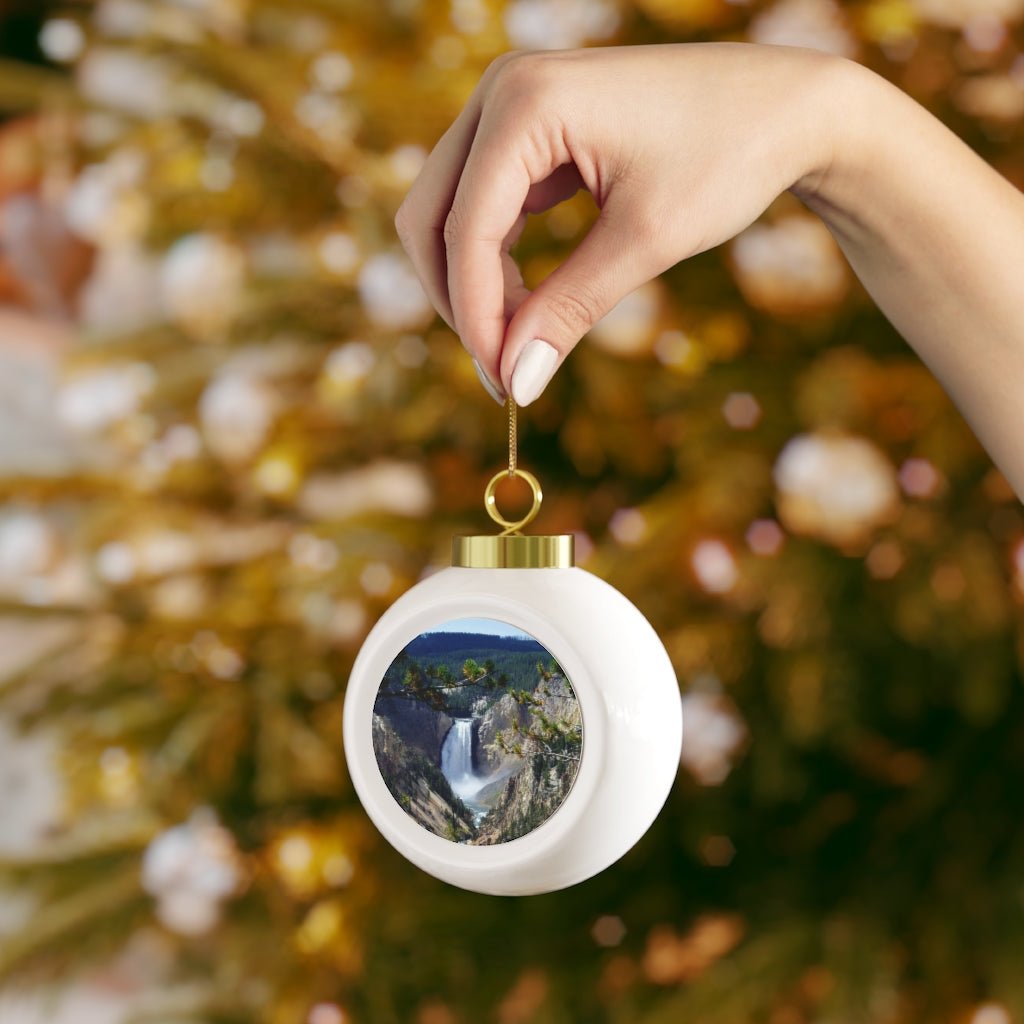 Yellowstone's Splendor - Christmas Ball Ornament - Fry1Productions