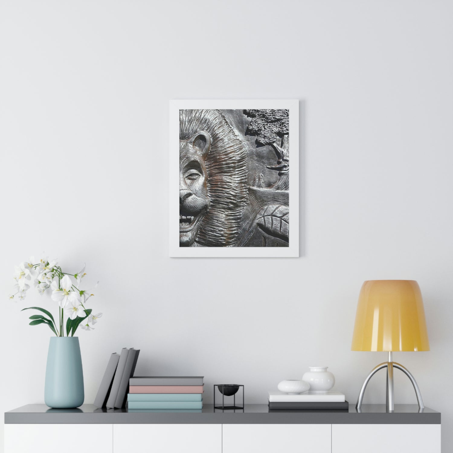 Lion's Friends Forever V3 - Framed Vertical Poster - Fry1Productions
