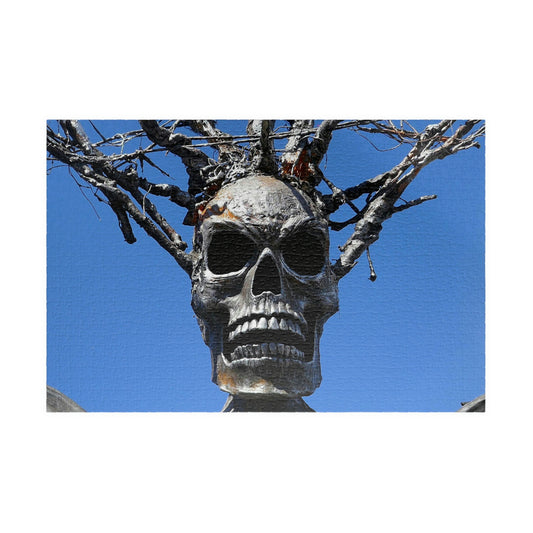 Skull Warrior Stare - Puzzle, Horizontal  (110, 225, 500, 1014, piece) - Fry1Productions