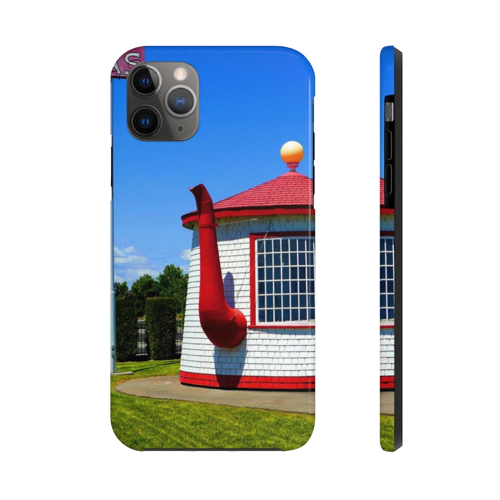 "Historic Teapot Dome Service Station" - iPhone Tough Case - Fry1Productions