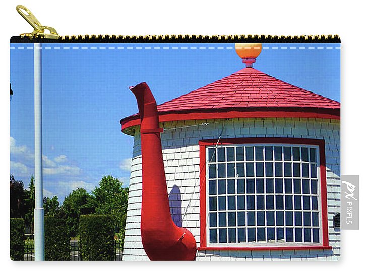 "Historic Teapot Dome Service Station" - Carry-All Pouch - Fry1Productions