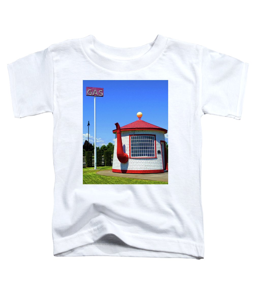 Historic Teapot Dome Service Station - Toddler T-Shirt - Fry1Productions