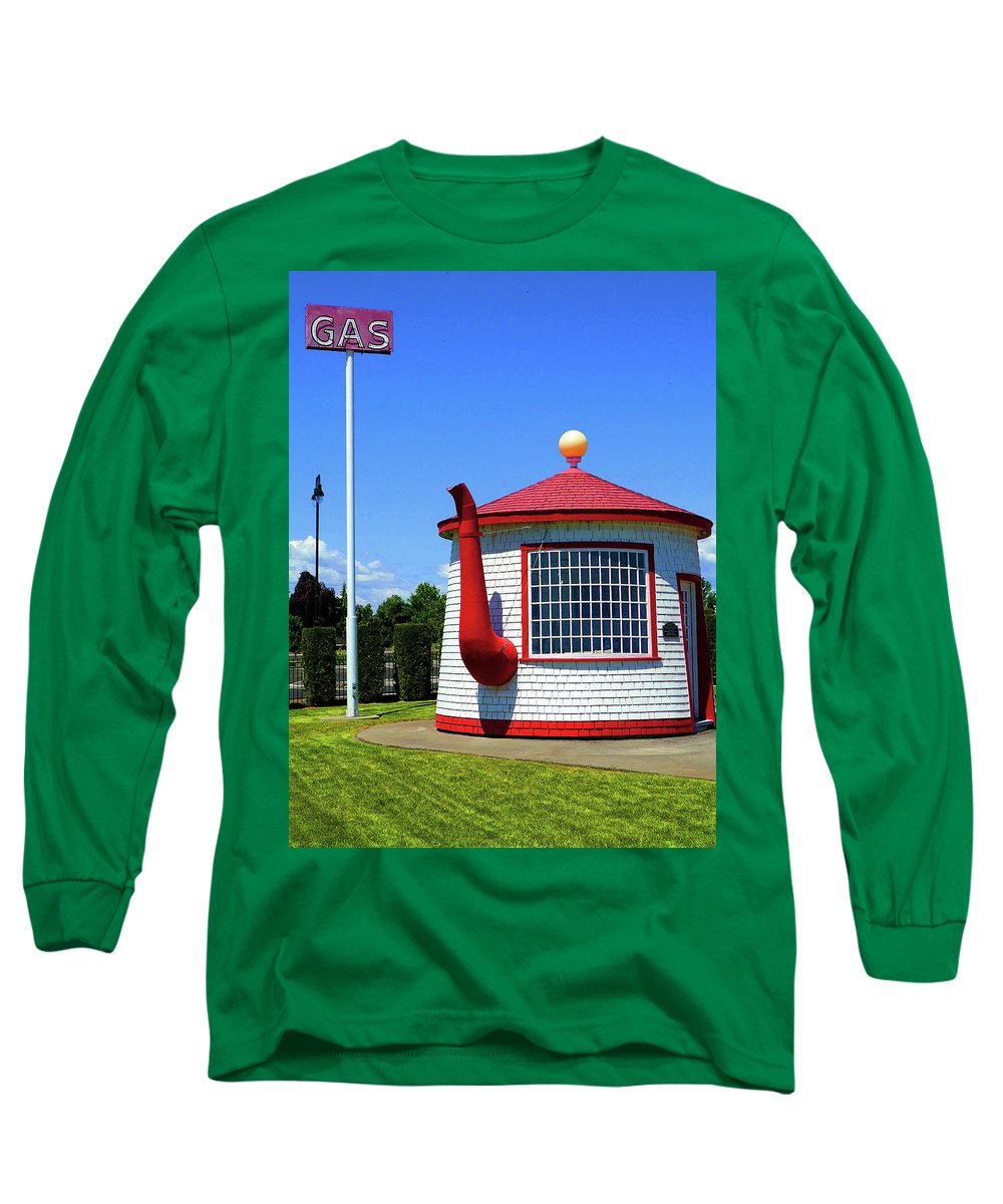 Historic Teapot Dome Service Station - Long Sleeve T-Shirt - Fry1Productions