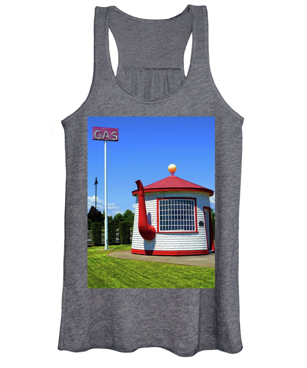 Historic Teapot Dome Service Station - Women's Tank Top - Fry1Productions