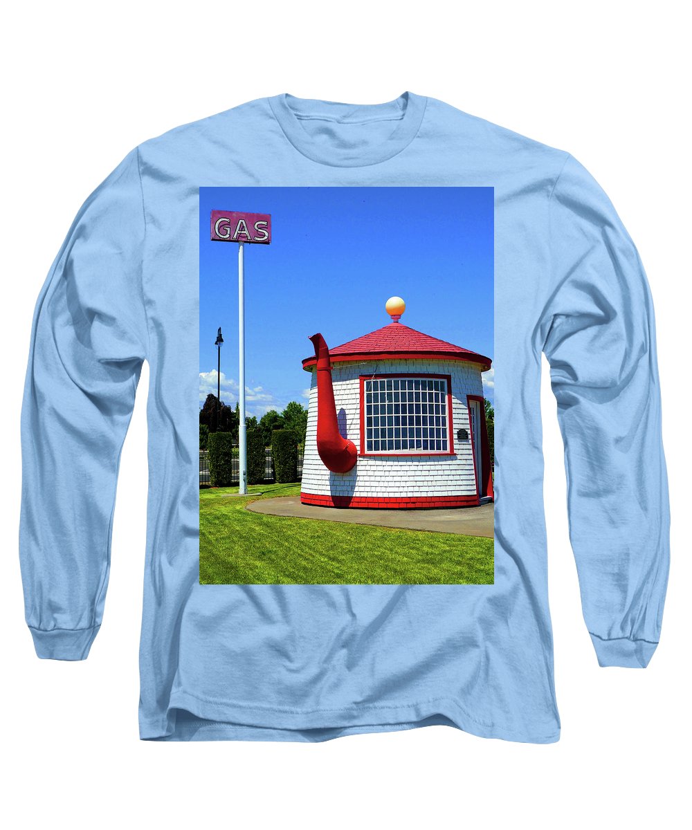 Historic Teapot Dome Service Station - Long Sleeve T-Shirt - Fry1Productions