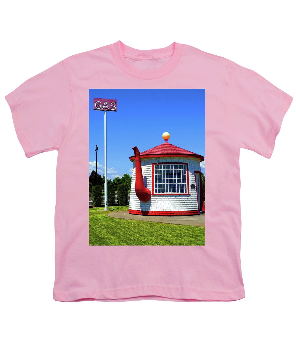 Historic Teapot Dome Service Station - Youth T-Shirt - Fry1Productions